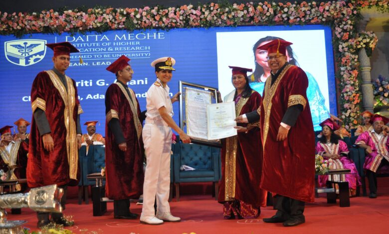 डॉ. प्रीति अदाणी दूसरी बार डॉक्टरेट की उपाधि से सम्मानित